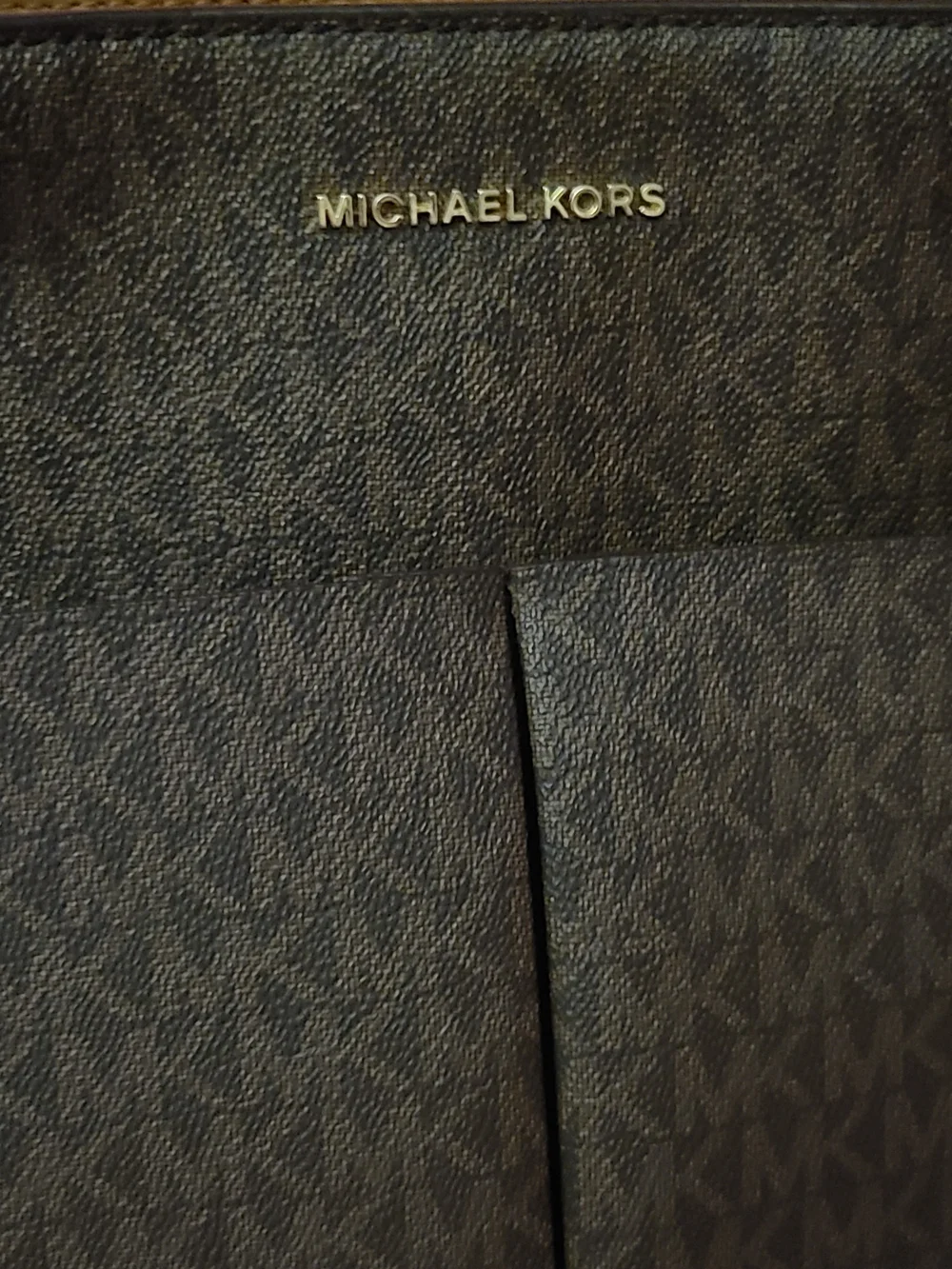Michael Kors Black/Brown Signature Shoulder Bag